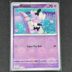 Gothita - 041/086 - Pokeball Holo - White Flare - Pokemon Card - NM/M - Image 1