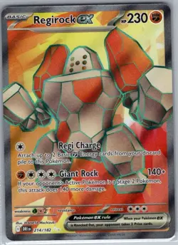 Regirock ex 214/182 SV10: Destined Rivals - Pokemon Card - NM - Image 1