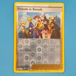 FRIENDS IN SINNOH 131/159 UNCOMMON CROWN ZENITH POKEMON REVERSE HOLO LP - Image 1