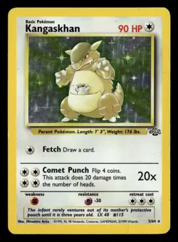 Kangaskhan 5/64 Holo Rare Jungle Pokemon Card - 2 - Image 2