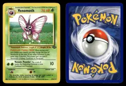 Venomoth 29/64 Unlimited Rare Jungle Pokemon Card - 3 - Image 1
