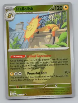 HELIOLISK - 064/217 ASCENDED HEROES POKEMON REVERSE HOLO NM - Image 1
