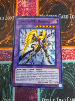 Yu-Gi-Oh! Elemental HERO Darkbright LCGX-EN063 Super Rare Unlimited Near Mint - Image 1