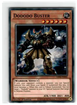 Yu-Gi-Oh! Dododo Buster Common LED6-EN042 Moderately Played 1st Edition - Image 1