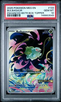 2025 - POKEMON - BULBASAUR - 133 - STAMPED - PSA 10 - Image 1