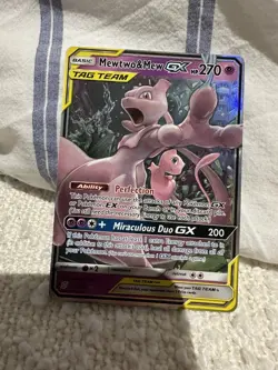 Mewtwo & Mew GX Pokemon TCG Unified Minds 71/236 Ultra Rare Holo TAG TEAM GX EN - Image 1