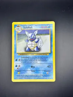 Wartortle 42/102 Uncommon Base Set Unlimited Pokemon Lightly Played Deutsch - Image 1