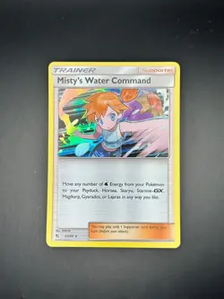 Misty's Water Command 63/68 Holo Rare Hidden Fates Pokemon Near Mint Englisch - Image 1