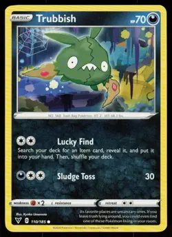 Trubbish 110/185 Common Vivid Voltage Pokemon Near Mint - Image 1