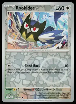 Rookidee 164/193 Common Paldea Evolved Pokemon Reverse Holo Near Mint - Image 1
