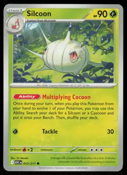 Silcoon 012/217 Common Ascended Heroes Pokemon Near Mint - Image 1