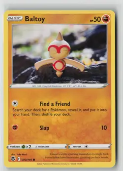Baltoy 093/195 Yuka Morii - Silberne Sturmwinde - EN - NM - Pokemon TCG - Image 1