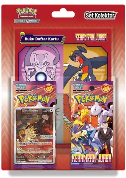 Pokemon Indonesian Destined Rivals Collector Set | Meowth Kolektor Stamp - Image 1