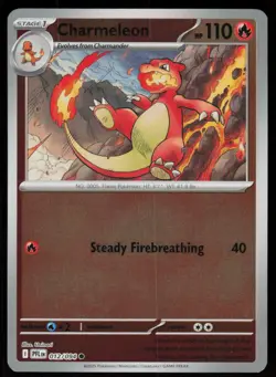 Charmeleon 012/094 Common Phantasmal Flames Pokemon Reverse Holo Near Mint - Image 1