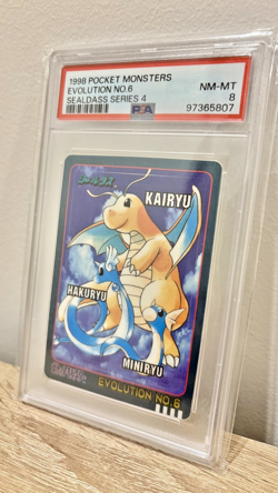PSA 8 1998 POCKET MONSTERS DRAGONITE EVOLUTION SEALDASS SERIES 4 NO.6 - Image 3