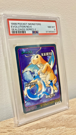 PSA 8 1998 POCKET MONSTERS DRAGONITE EVOLUTION SEALDASS SERIES 4 NO.6 - Image 4