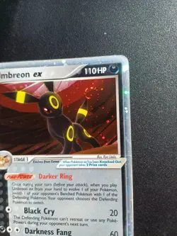 Pokemon ENG Umbreon Ex Holo Unseen Forces 112/115 No Lugia Espeon Gold Star Mew - Image 2