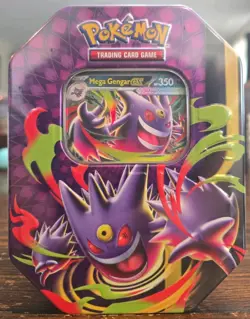 Pokemon TCG Mega Gengar EX Mega Moonlite Tin New Factory Sealed - Image 1