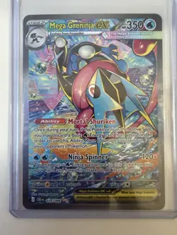 Mega Greninja EX 116/086 XY Breakpoint Secret Rare Full Art Holo English Pokemon - Image 1