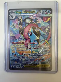 Mega Greninja EX 116/086 XY Breakpoint Secret Rare Full Art Holo English Pokemon - Image 2