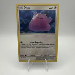 Ditto 17/18 Detective Pikachu Holo Rare Basic 60HP EN 2019 Pokemon TCG - Image 1