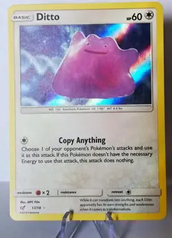 Pokemon TCG Ditto 17/18 - Holo Rare - Detective Pikachu - Image 1