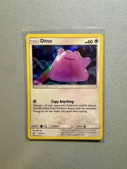 Pokemon TCG Ditto Detective Pikachu 17/18 Holo Holo Rare - Image 1
