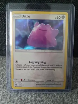 Pokemon TCG Holo Ditto Card 17/18 Detective Pikachu - Image 1