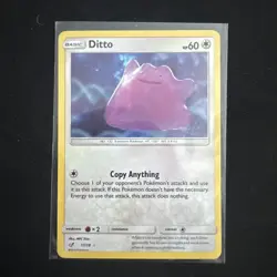 Pokemon TCG Ditto Detective Pikachu 17/18 Holo Holo Rare - Image 1