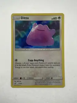 Pokemon TCG Ditto Card Detective Pikachu Holo, Card 17/18 - Image 1
