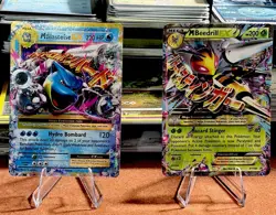 XY Evolutions Mega Pokemon M Blastoise ex 22/108 M Beedrill ex XY 158 2 Card Lot - Image 1