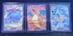 Pokemon TCG SV151 3-Card Ultra Rare Lot Venusaur/Charizard/Blastoise ex Holo - Image 1