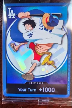2026 ONE PIECE LA DODGERS LUFFY DON!! CARD (SEALED) 7/2/2026 - TRUSTED SELLER - Image 2