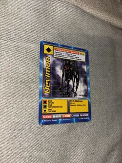 Devimon Bo-02 1st Edition Digimon Trading Card, Rare Bandai - Image 3