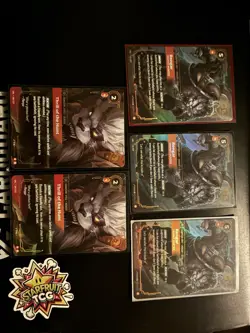 3 Rengar Trophy Hunter and 2 free card UNL 120/219 Riftbound Unleashed Epic - Image 1