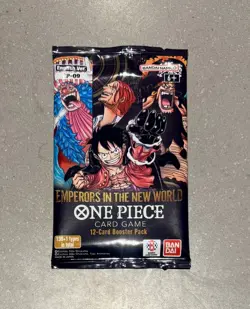One Piece Card Game Emperors in the New World OP-09 Sealed Booster Pack Single - Image 1