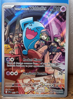 Team Rocket's Wobbuffet 203 Sv: Scarlet & Violet Promo Cards Holo - Image 1