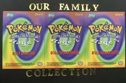 Dratini lot Non Holo BLUE Logo 1999 Topps TV Series 1 Pokemon Cards - Image 4