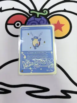 Pokedoodles Pumpers 54/90 - Rare Card - Parody Blastoise Fan Art - No-Scalp Set - Image 1