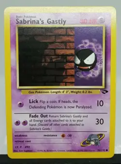 SABRINA’S GASTLY - Gym Challenge - 96/132 - Common - Pokemon Card - LP - Image 1