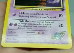 SABRINA’S GASTLY - Gym Challenge - 96/132 - Common - Pokemon Card - LP - Image 5