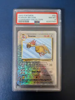 Pokemon TCG Fearow Reverse Holo 42/110 Legendary Collection PSA 8 WOTC Card - Image 1