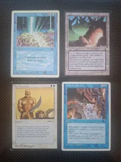 MTG Mixed Lot of 4 🪄 MP Cards. Arabian Nights, Revised, The Dark & 4th Edition - Image 1
