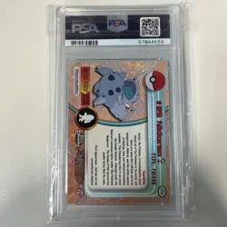 Nidoran 2000 Topps Chrome TV Animation Edition #29 Card Graded PSA 8 - Image 2