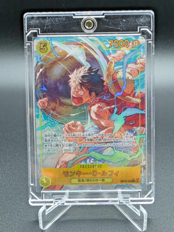 Monkey D Luffy SEC-P OP15-119 One Piece Card Game Japanese Foil Alt Art NM - Image 1