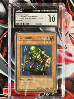 Yu-Gi-Oh! Cockroach Knight TP1-E029 NM Tournament Pack 1 CGC 10 GEM MINT - Image 1