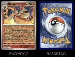 FLAREON 013/131 HOLO R PRISMATIC EVOLUTIONS POKEMON REVERSE HOLO NM/M - Image 3