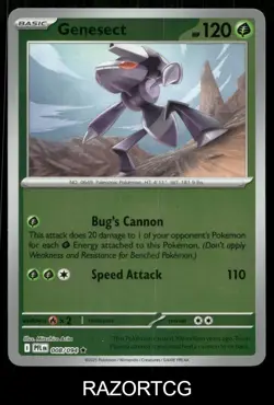 GENESECT 008/094 R PHANTASMAL FLAMES POKEMON REVERSE HOLO NM/M - Image 1