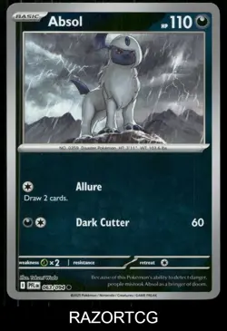 ABSOL 063/094 C PHANTASMAL FLAMES POKEMON REVERSE HOLO NM/M - Image 1