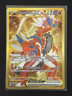 Pokemon TCG Scarlet & Violet Koraidon ex Hyper Rare Holo Card 254/198 - Image 1